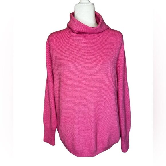 Chelsea & Theodore ribbed turtleneck oversized sweater size Small - Picture 1 of 8